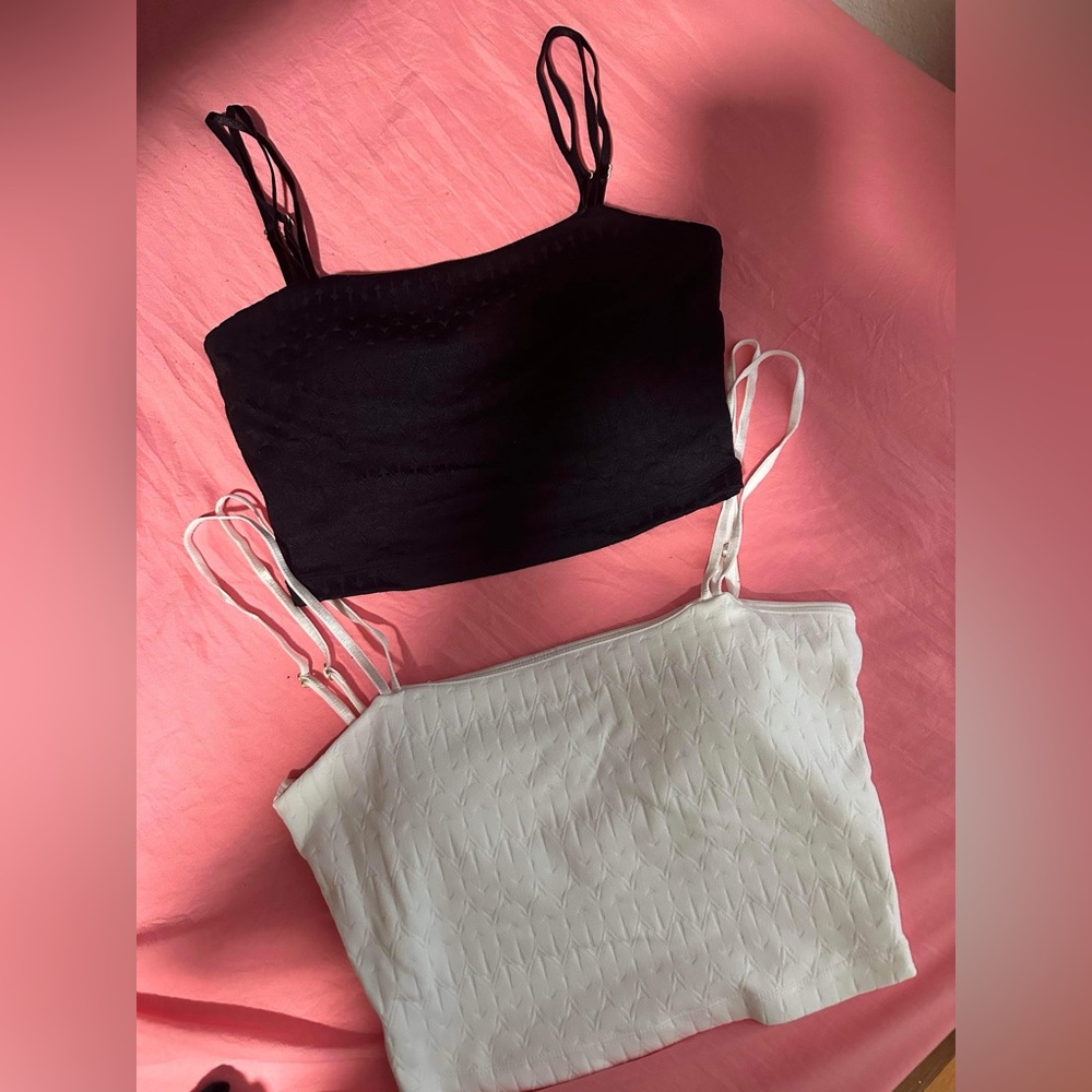 Onyx Black & White Scarab Jacquard Crop Bundle